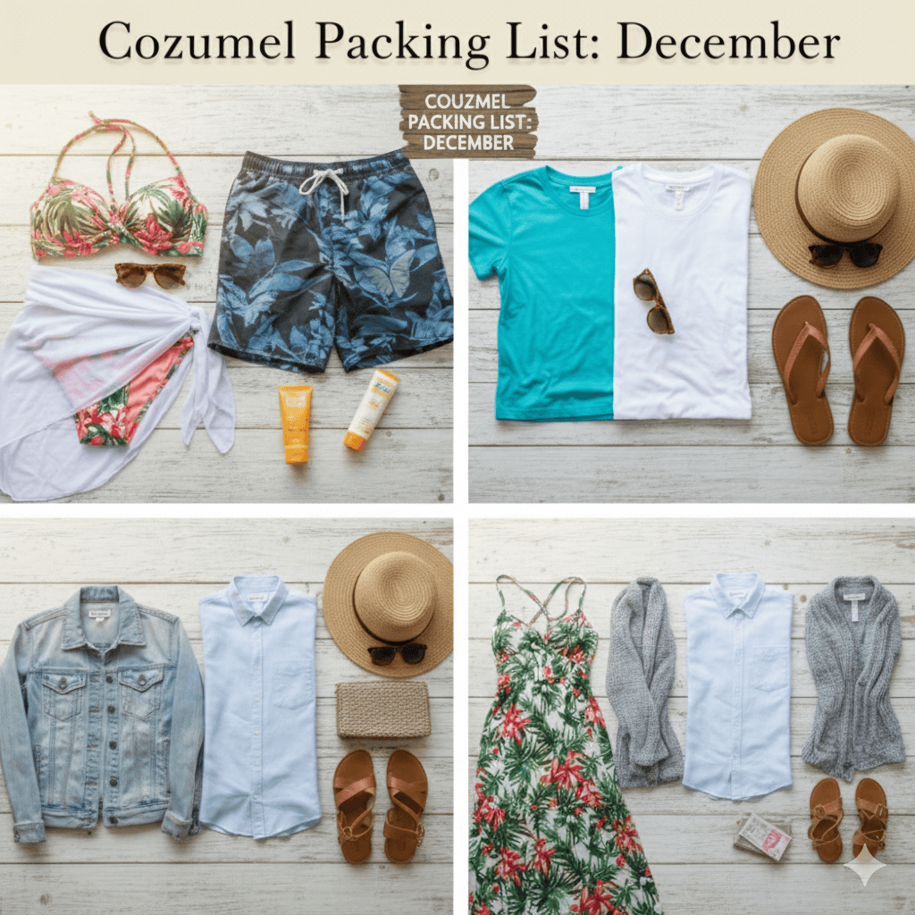 A image showing clothing's ideas for cozumel in december
