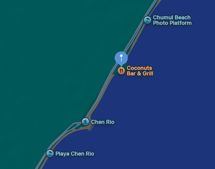 free beaches in cozumel – Jet Ski Cozumel A Google map showing the locatiin of free beaches in Cozumel near coconuts bar