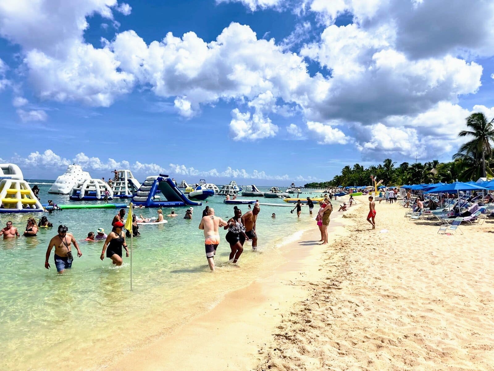 best beach club in cozumel – Jet Ski Cozumel Photo of the beach view at Paradise beach showing the best beach club in cozumel