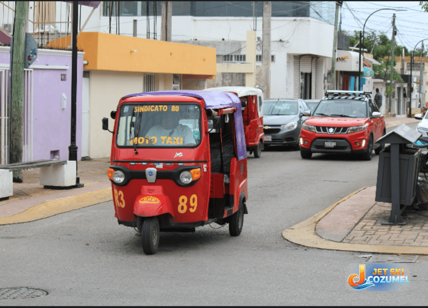 Image a of a Cozumel Motocab taxi