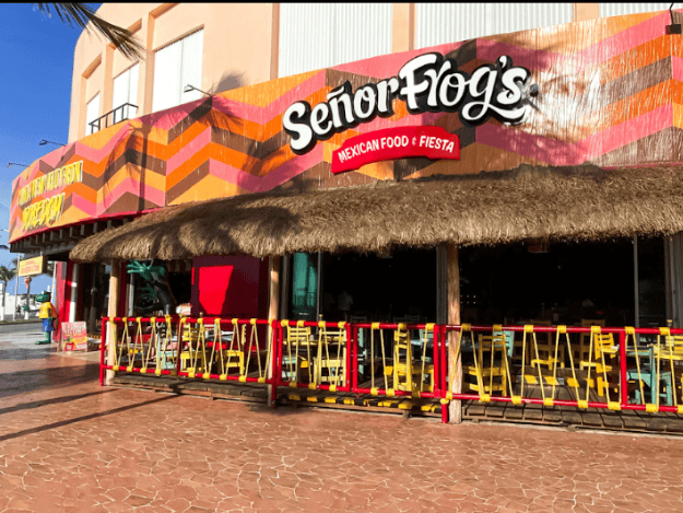 A photo of Senor frogs entrance for cozumel things to do off cruise ship